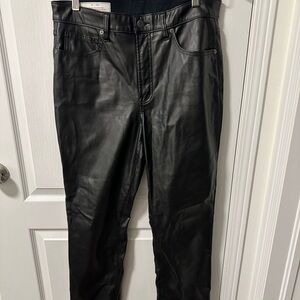 GAP Vintage Slim High Rise Vegan Leather Pants